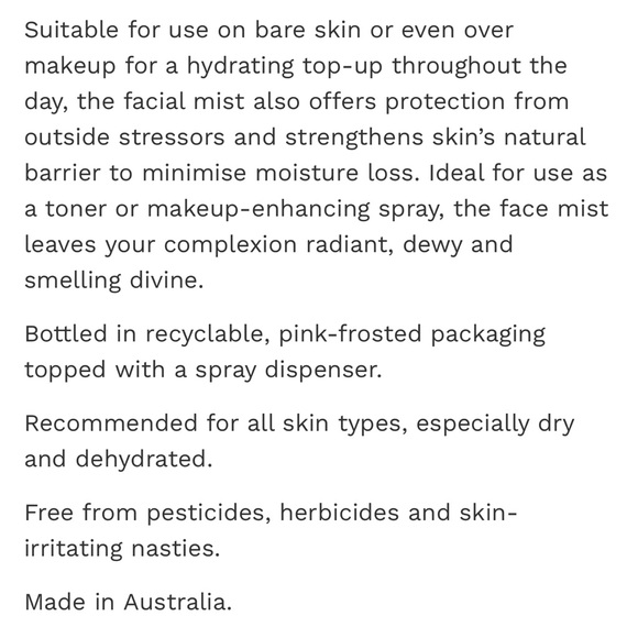 SOLD JURLIQUE Rosewater Balancing Mist 100 ml 3.3 Fl OZ - Picture 6 of 7